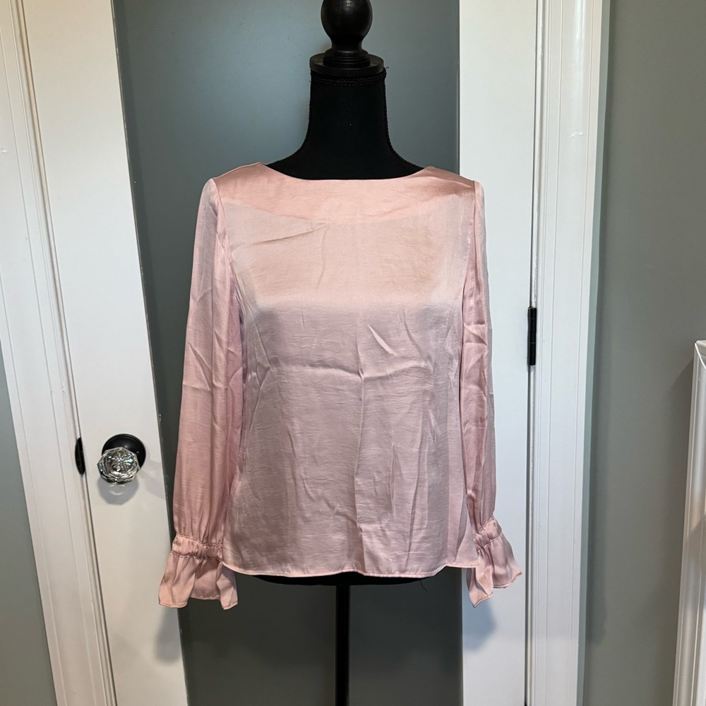 Banana Republic dusty Pink Satin Blouse
